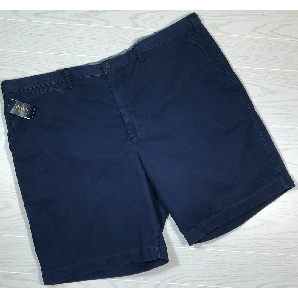 Big Size Polo Ralph Lauren Shorts Men 50B Blue Chino Cotton Golf Preppy New